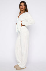 Airplane Mode Modal Wide Leg Pyjama Pants Bluebell Blossom