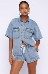 Denim Daydream Shorts Mid Blue