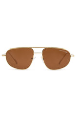 Elara Sunglasses Gold/Chocolate