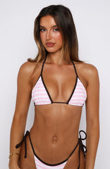 Marissa Bikini Top Strawberry/Cream Stripe