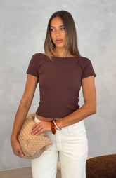 Not Like The Rest Short Sleeve Top Chocolate