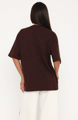 Release 15 Kiana Oversized Tee Chocolate