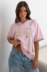 She's Out Of My League Oversized Jersey Pink