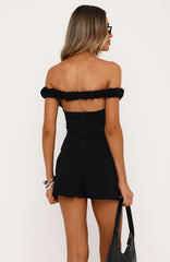 Graceful Heart Shorts Black