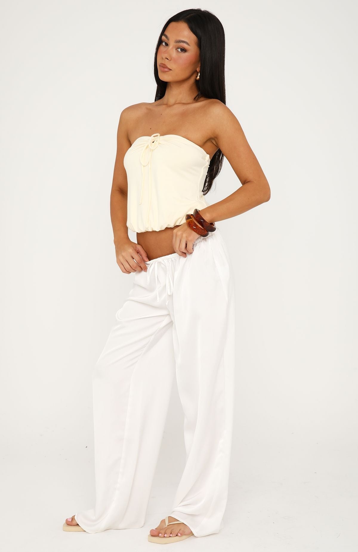 Call Me Maybe Strapless Top Butter