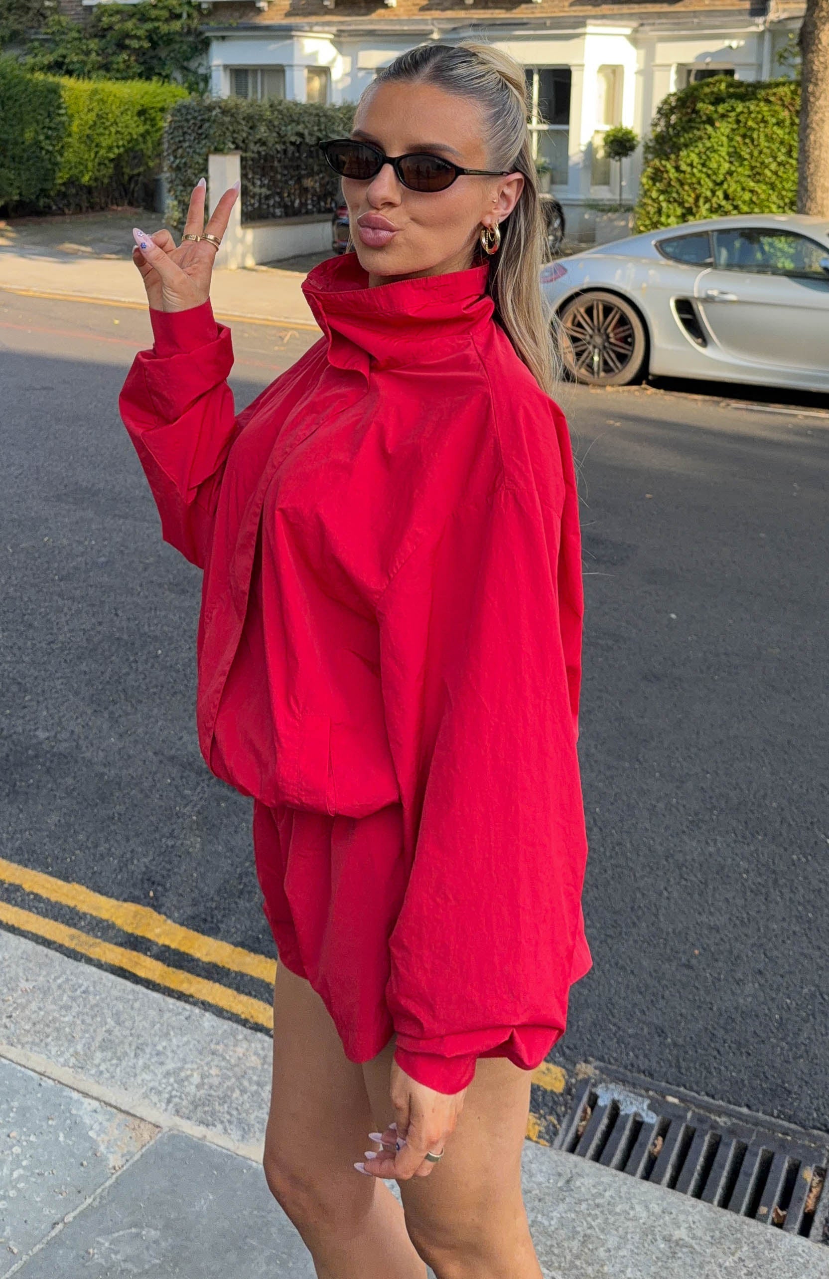 Back For Good Windbreaker Jacket Red