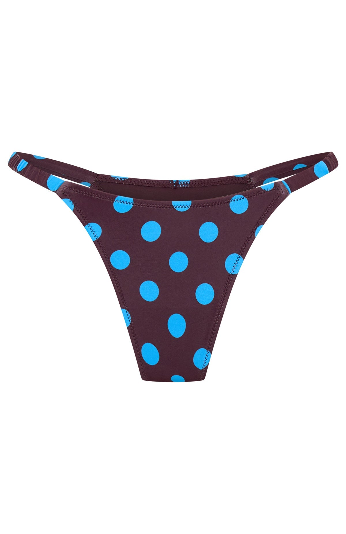 Amina Bottoms Cocoa Blue Polka Dot