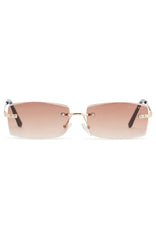 Ellis Sunglasses Gold/Chocolate