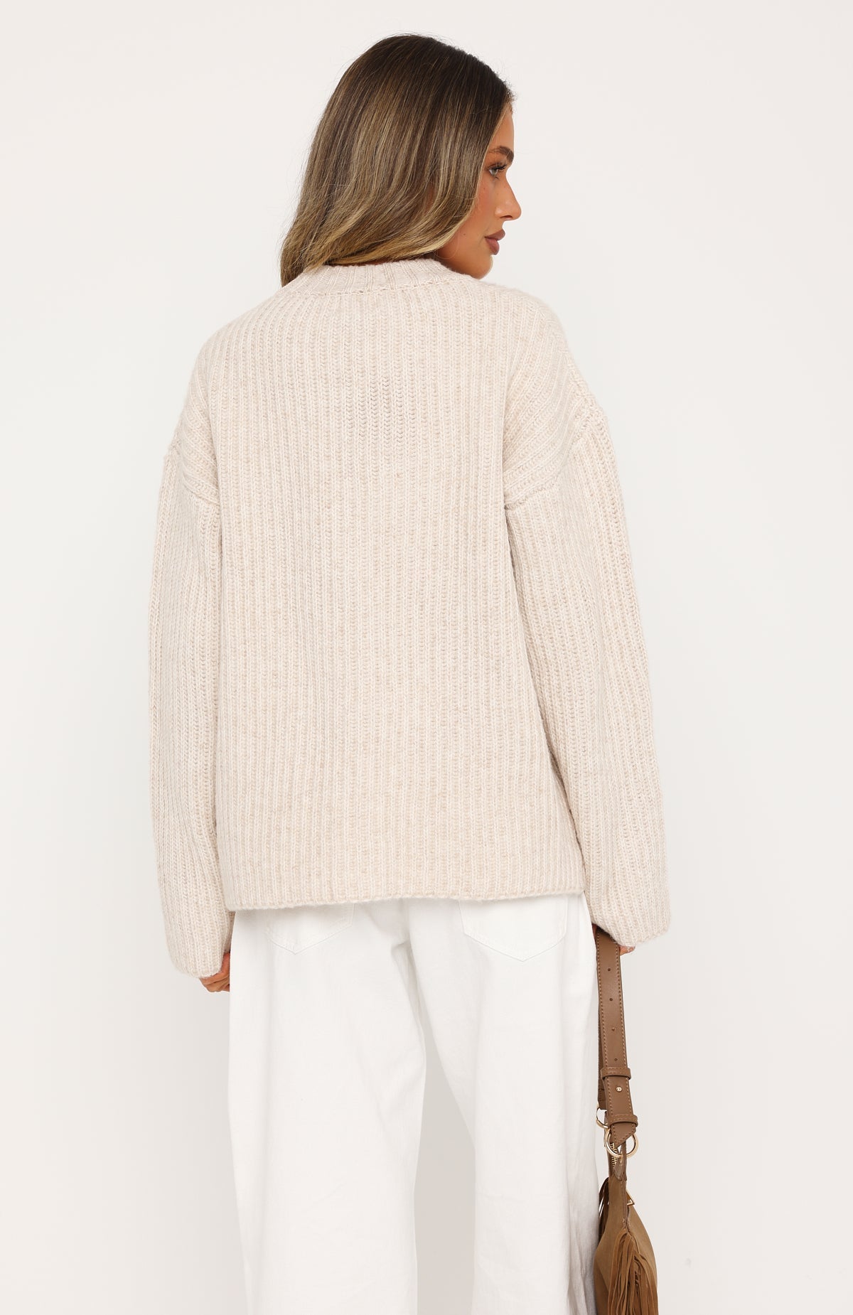 Lavinia Knit Sweater Oat Marle