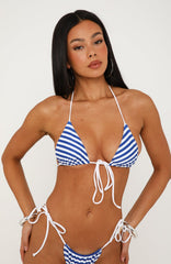 Summer Dream Bikini Top Liberty Blue Stripe