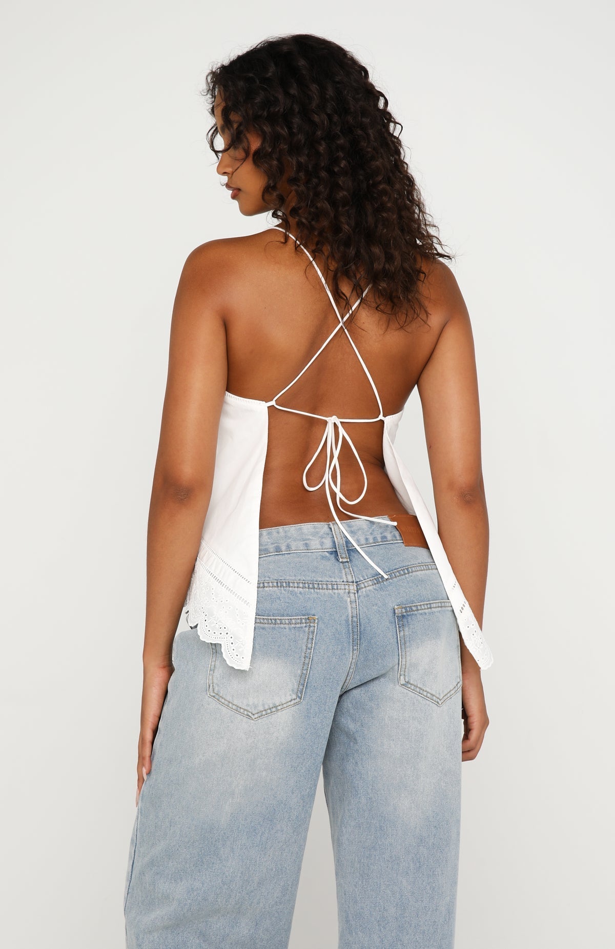 Valley Lights Top White