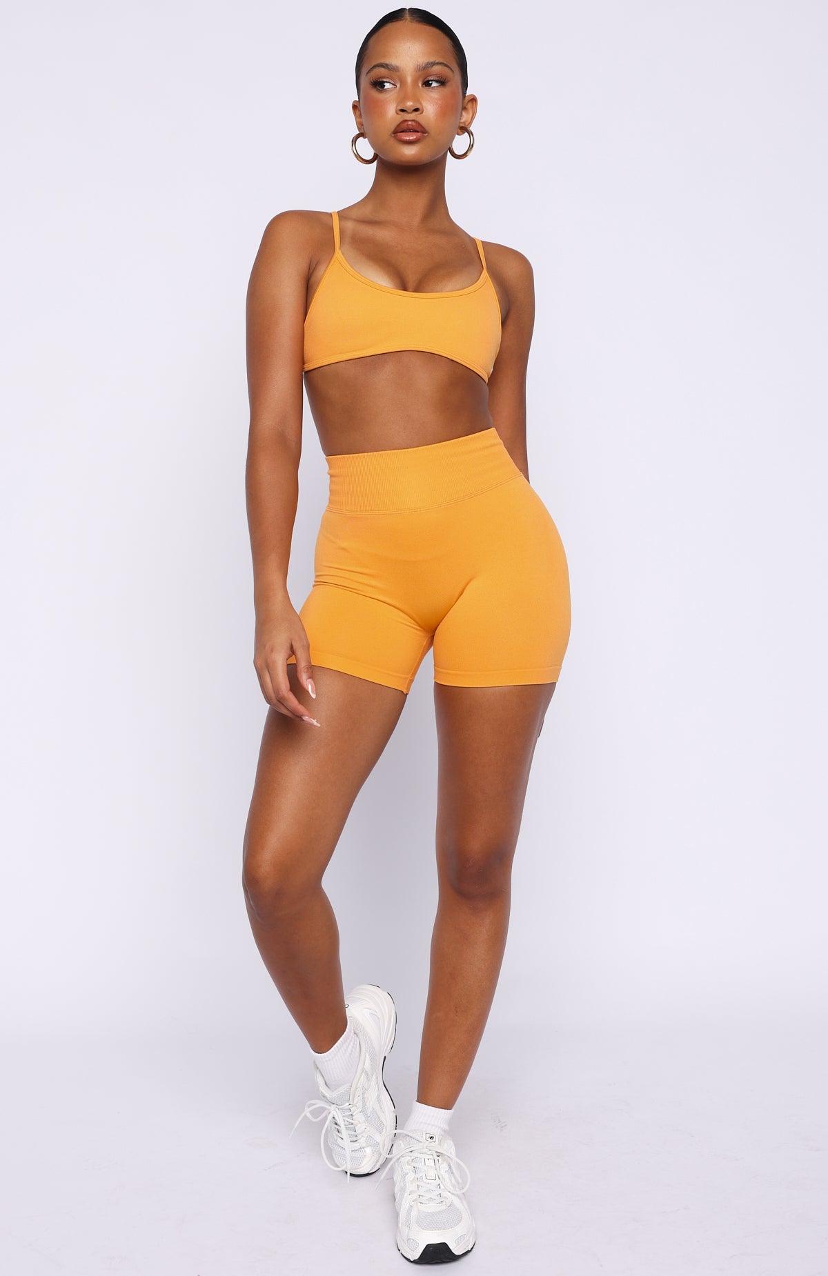 Zoom Seamless Shorts 4" Mango